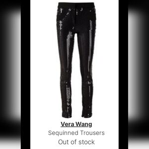 Vera Wang Black Label Sequin Skinny Pants